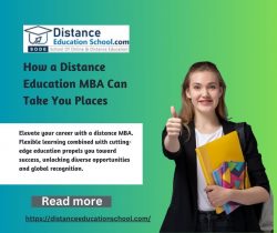 How a Distance Education MBA Can Take You Place