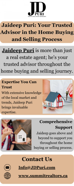 Jaideep Puri: Your Trusted Advisor in the Home Buying and Selling Process