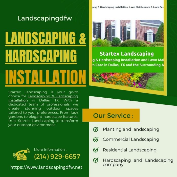 Premier Landscaping & Hardscaping Installation in Dallas, TX
