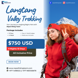 Langtang Valley Trekking in Nepal at $750 USD