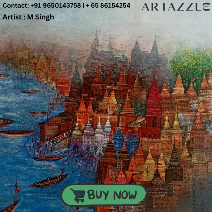 Temple Town Wall Art for Sale at Artazzle.com