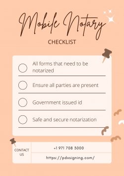 Mobile Notary Checklist