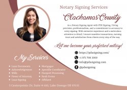 Mobile notary service in Clackamas County