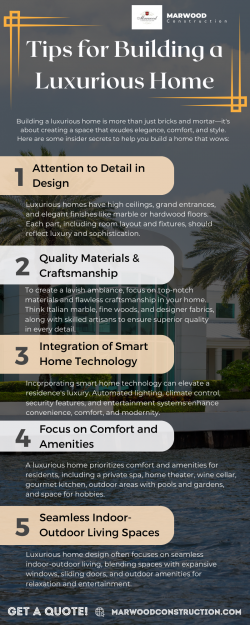 Tips for Building a Luxurious Home – Marwood Construction
