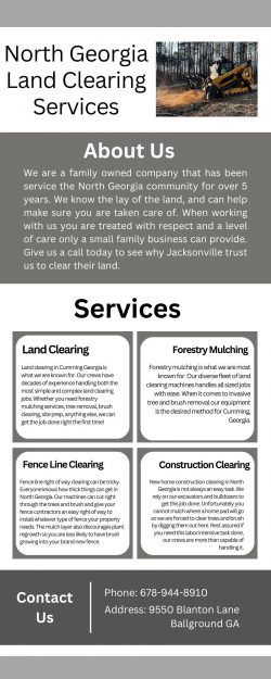 Get Professional Land Clearing services in Cumming, GA