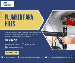 Top Quality of Plumber Services in Para Hills Area