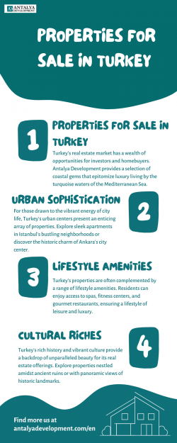 Explore Properties for Sale in Turkey At Antalya Development