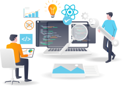 Why is React.js considered a good choice for developing scalable applications?