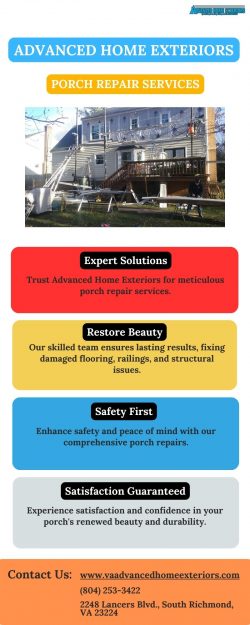 Revitalize Your Porch with Advanced Home Exteriors’ Expert Repair Services