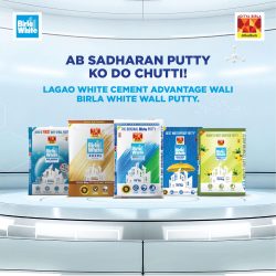 Farewell to Ordinary Putty: Introducing Birla White Putty with White Cement Advantage!