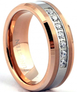 gama-rose-gold-tungsten-wedding-band-for-men-or-women-7-stones