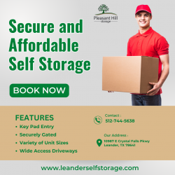 Secure and Affordable Self Storage in Leander, Texas