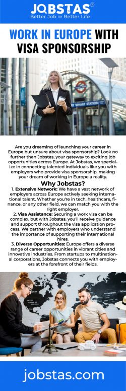 Explore Job Opportunities in Europe with Visa Sponsorship | Jobstas