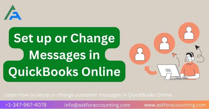 How to Set up Customer Messages in QuickBooks Online