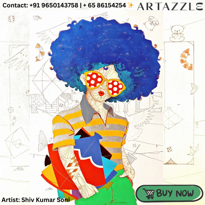 Passion of Childhood 83 – Wall Painting by Shiv Soni – Artazzle