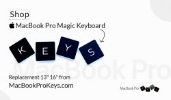 Shop Apple MacBook Pro Magic Keyboard Key Replacement 13″ 16″ from MacBookProKeys.com