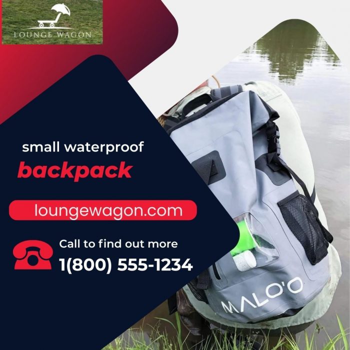 Lounge Wagon’s Small Waterproof Backpack Offers Both Style and Functionality for on-the-go ...