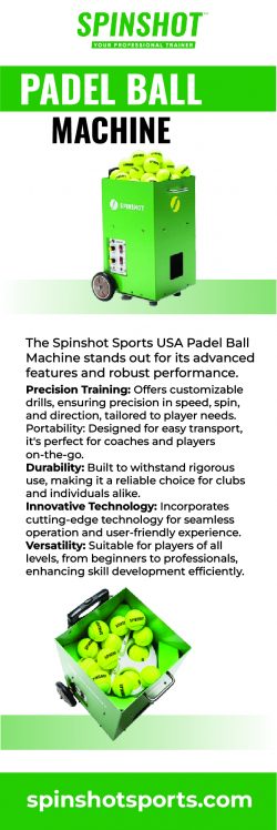 Spinshot Sports USA: Revolutionizing Padel with Innovative Machines