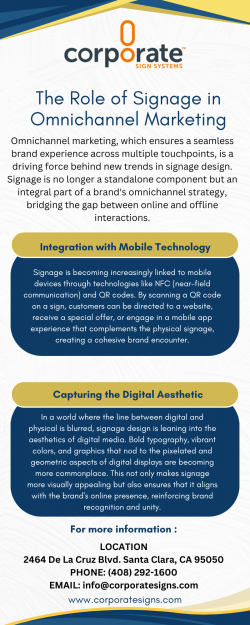 The Role of Signage Omnichannel Marketing