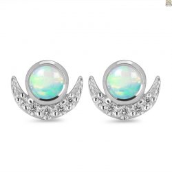 The Stones with Brilliant Colors: Opal Earrings