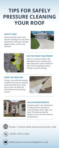 Tips for Safely Pressure Cleaning Your Roof in Florida