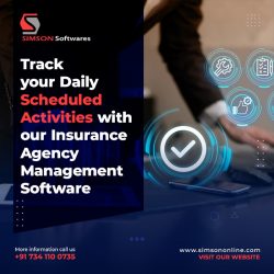 Track your Daily Scheduled Activities with our Insurance Agency Management Software