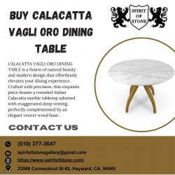 Transform Your Dining Experience: Buy the Calacatta Vagli Oro Dining Table