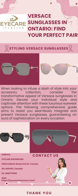 Versace Sunglasses in Ontario Find Your Perfect Pair