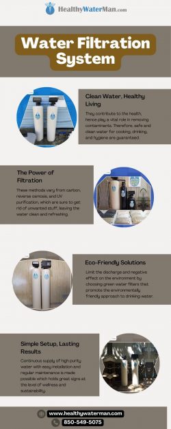 Water Filtration System: Pure clean water for a Home