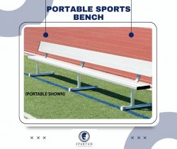 Game-Changer: Portable Aluminum Sports Bench with Back Support