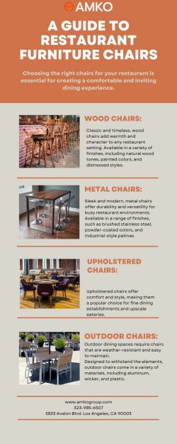 A Guide to Restaurant Furniture Chairs | AMKO Group