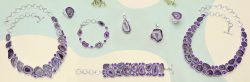 Radiant Elegance: Purple Agate Jewelry Collection