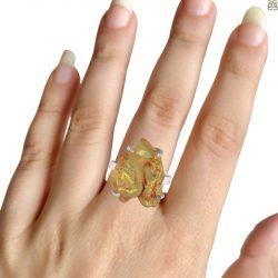 Amber Ring: The Fossilized Tree Resin