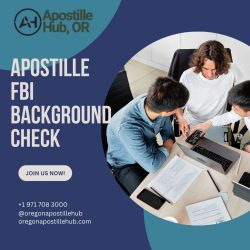 Apostille FBI background check