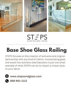 Modern Glass Railings: Enhance Your Space with Base Shoe Option