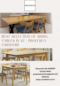 Best Selection of Dining Tables in NZ – Proferlo Furniture
