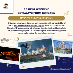 15 Best Weekend Getaways from Gurgaon Within 100/200/300 Km.
