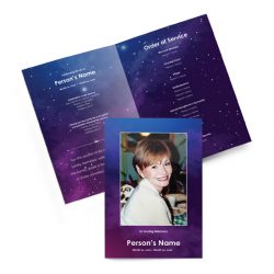 Bi-fold Funeral programs – Custom Memorial Printing