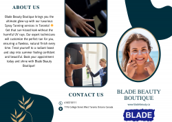 Get Your Glow On with Blade Beauty Boutique! ✨ Spray Tanning Toronto