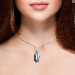 Captivating Blue Opal A Pendant of Tranquility