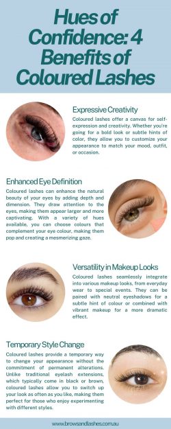 Hues of Confidence: 4 Benefits of Coloured Lashes