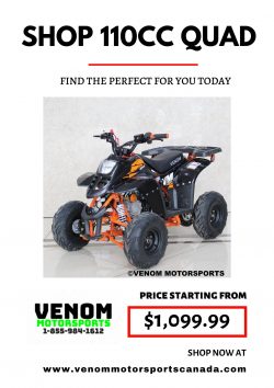 110cc Quad For Boys and Girls – Venom Motorsports Canada