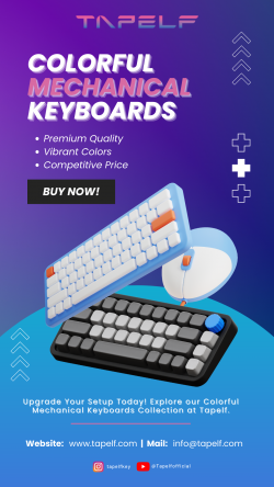 Shop Colorful Mechanical Keyboard – Tapelf