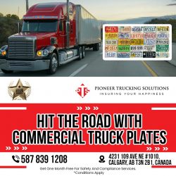 Hit The Road With Commercial Truck Plates