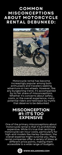Common Misconceptions About Motorcycle Rental Debunked:
