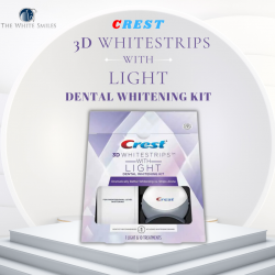 Crest 3D Whitestrips With Light Dental Whitening Kit