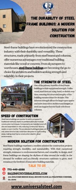 Discover the Strength and Versatility of Steel Frame Buildings | Universal Steel