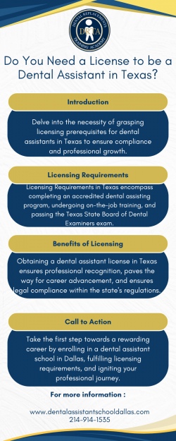 Do you need a license to be a Dental assistant in Texas