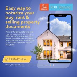 Easy way to notarize your buy, rent & selling property documents