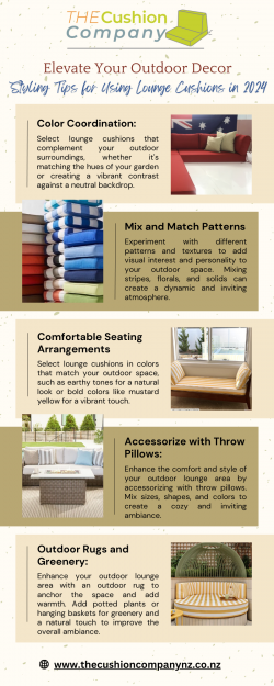 Elevate Your Outdoor Decor: Styling Tips for Using Lounge Cushions in 2024